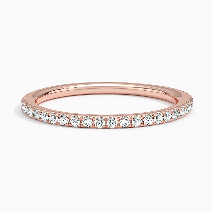 Ballad Three-Quarter Coverage Diamond Ring (1/4 ct. tw.) Rose Gold 18k Wedding Band