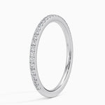 Ballad Three-Quarter Coverage Diamond Ring (1/4 ct. tw.) Platinum Wedding Band