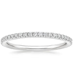 Ballad Three-Quarter Coverage Diamond Ring (1/4 ct. tw.) Platinum Wedding Band