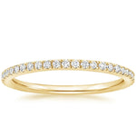 Ballad Three-Quarter Coverage Diamond Ring (1/4 ct. tw.) Yellow Gold 18k Wedding Band