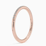 Whisper One-Quarter Coverage Diamond Ring (1/10 ct. tw.) Rose Gold 18k Wedding Band