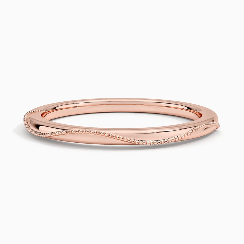 Camellia Wedding Ring Rose Gold 18k Wedding Band