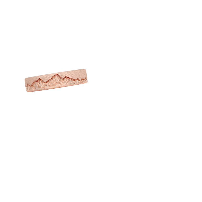 Everest 5mm Wedding Ring Rose Gold 18k Wedding Band
