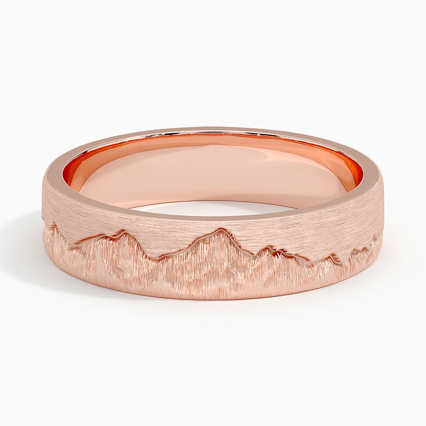 Everest 5mm Wedding Ring Rose Gold 18k Wedding Band