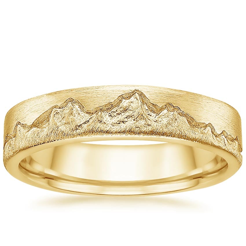 Everest 5mm Wedding Ring Yellow Gold 18k Wedding Band