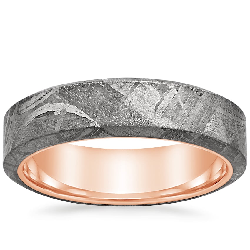 Tundra 6mm Wedding Ring Rose Gold 18k Wedding Band