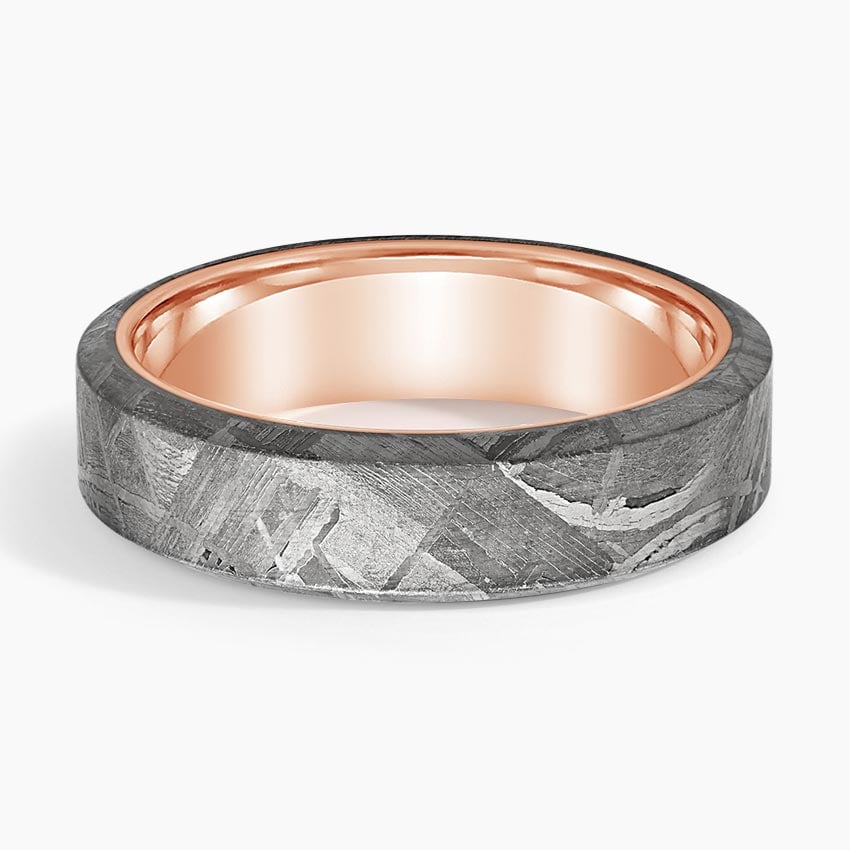 Tundra 6mm Wedding Ring Rose Gold 18k Wedding Band
