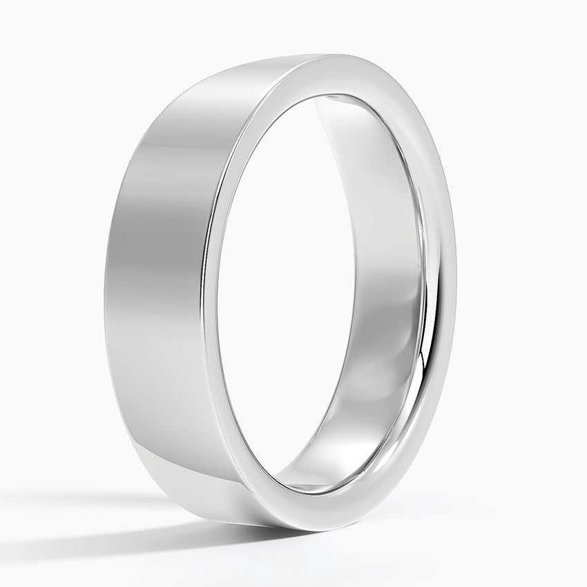 Kaia Contour Ring Platinum Wedding Band