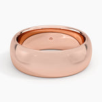 Heavyweight 7mm Wedding Ring Rose Gold 18k Wedding Band