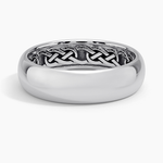 Hidden Celtic Knot 6mm Wedding Ring Platinum Wedding Band