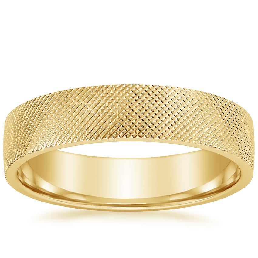 Mojave Maverick 5mm Wedding Ring Yellow Gold 18k Wedding Band