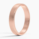 Mojave Matte Slim Profile 4mm Wedding Ring Rose Gold 18k Wedding Band