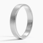 Mojave Matte Slim Profile 4mm Wedding Ring Platinum Wedding Band
