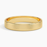 Mojave Matte Slim Profile 4mm Wedding Ring Yellow Gold 18k Wedding Band