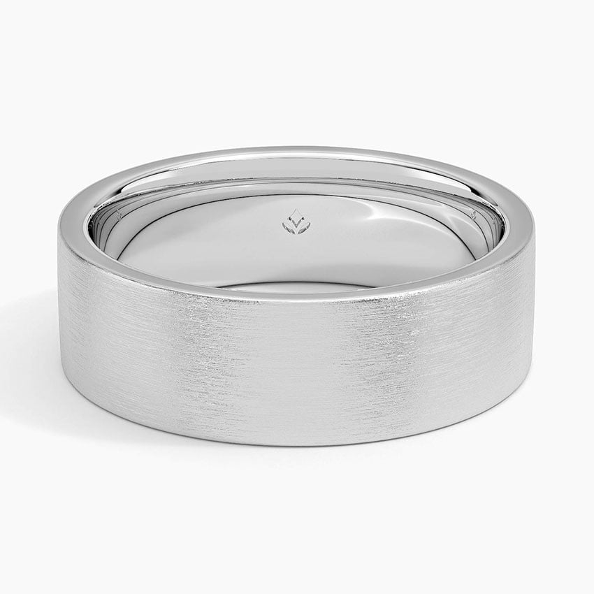 Mojave Matte 5.5mm Wedding Ring Platinum Wedding Band