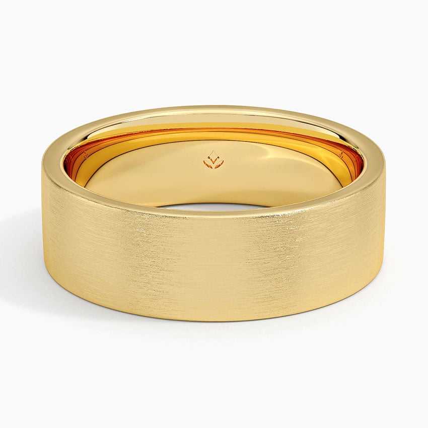 Mojave Matte 5.5mm Wedding Ring Yellow Gold 18k Wedding Band