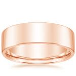 Mojave 7mm Wedding Ring Rose Gold 18k Wedding Band