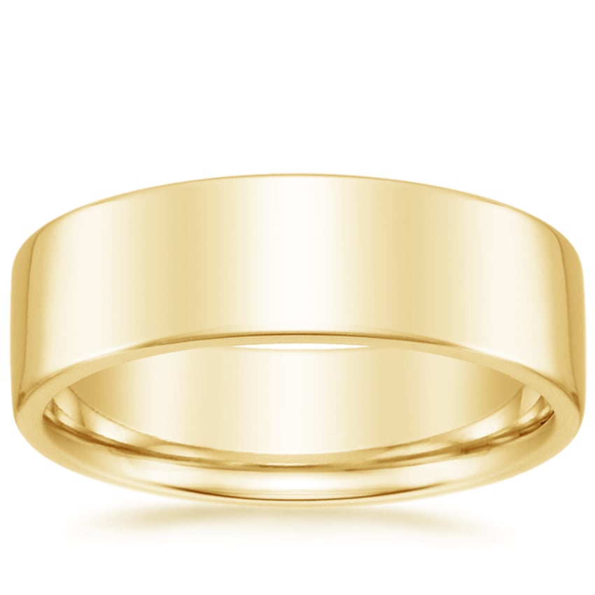 Mojave 7mm Wedding Ring Yellow Gold 18k Wedding Band