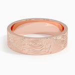 Topo 6mm Wedding Ring Rose Gold 18k Wedding Band