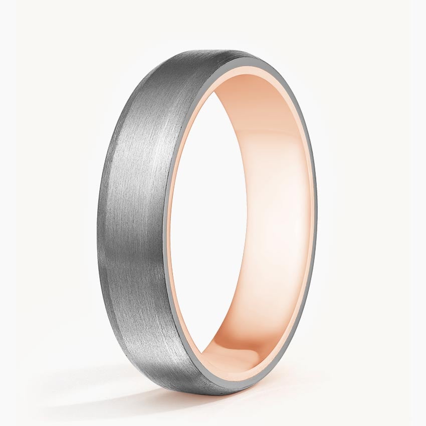 Endeavor 5.5mm Wedding Ring Rose Gold 18k Wedding Band