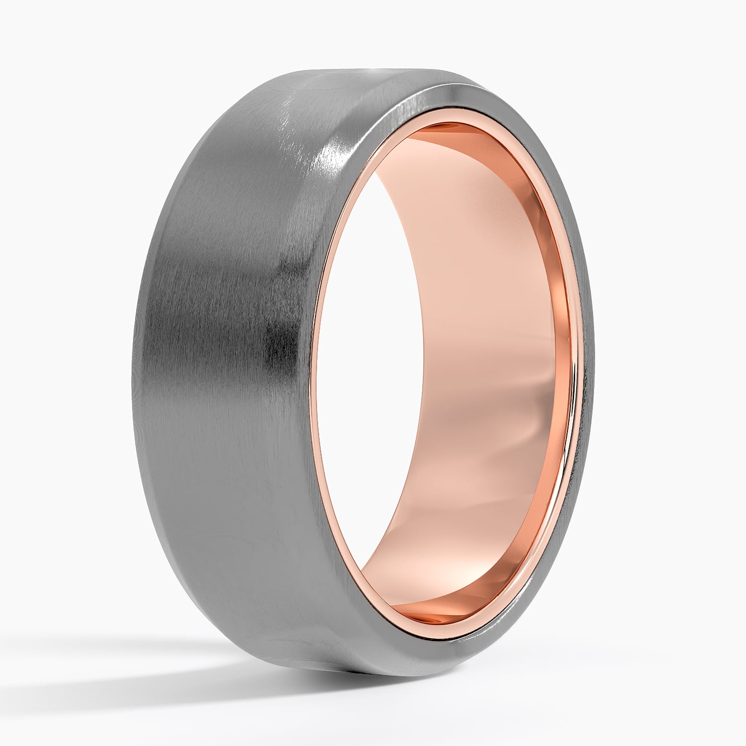 Endeavor 7.5mm Wedding Ring Rose Gold 18k Wedding Band
