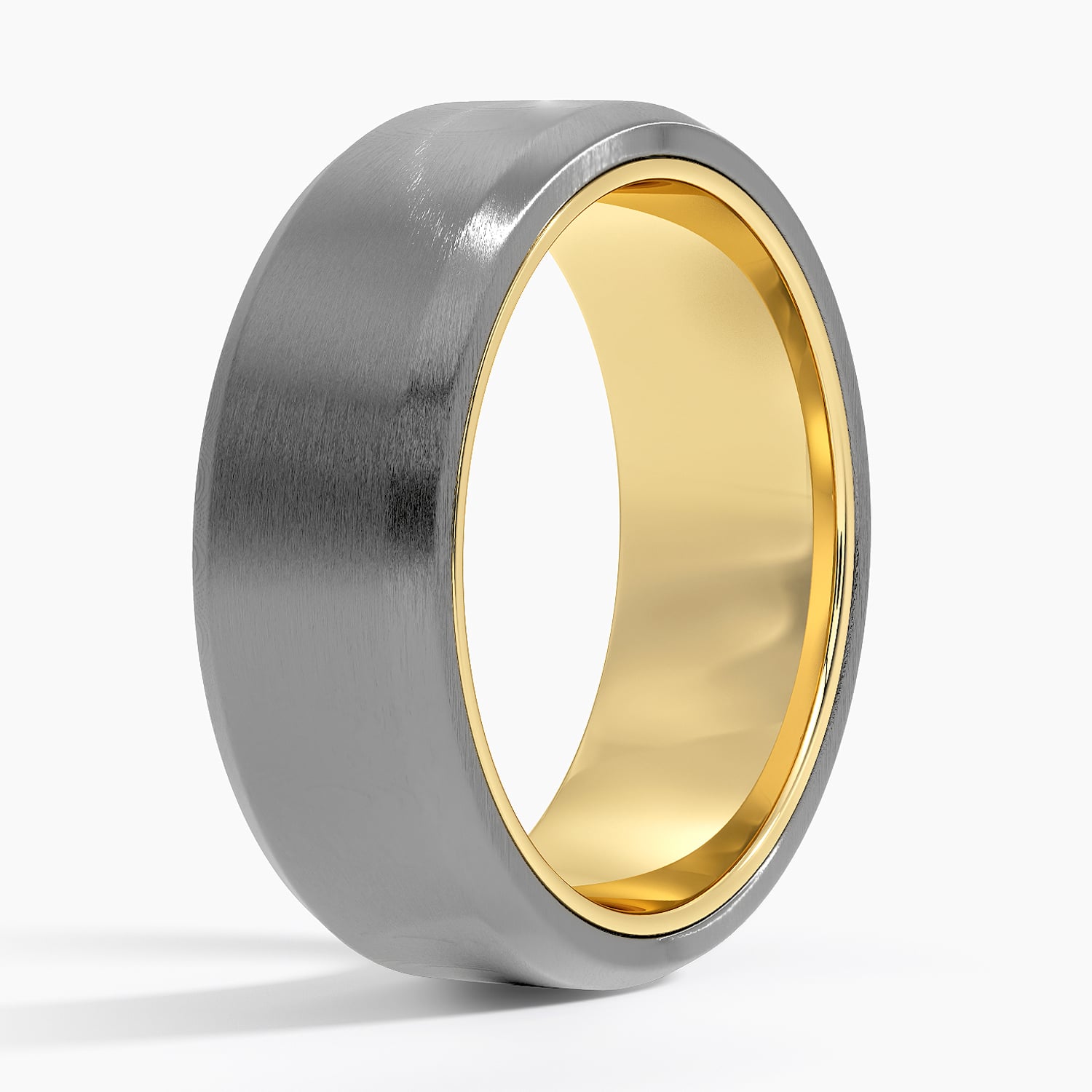 Endeavor 7.5mm Wedding Ring Yellow Gold 18k Wedding Band