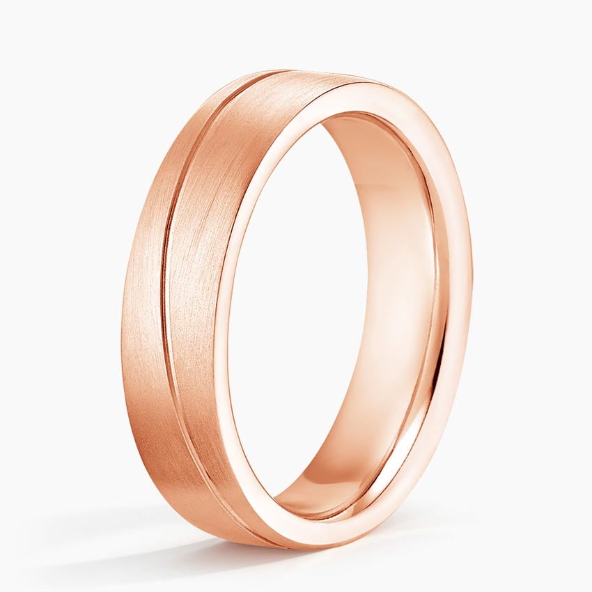Phoenix 5.5mm Wedding Ring Rose Gold 18k Wedding Band