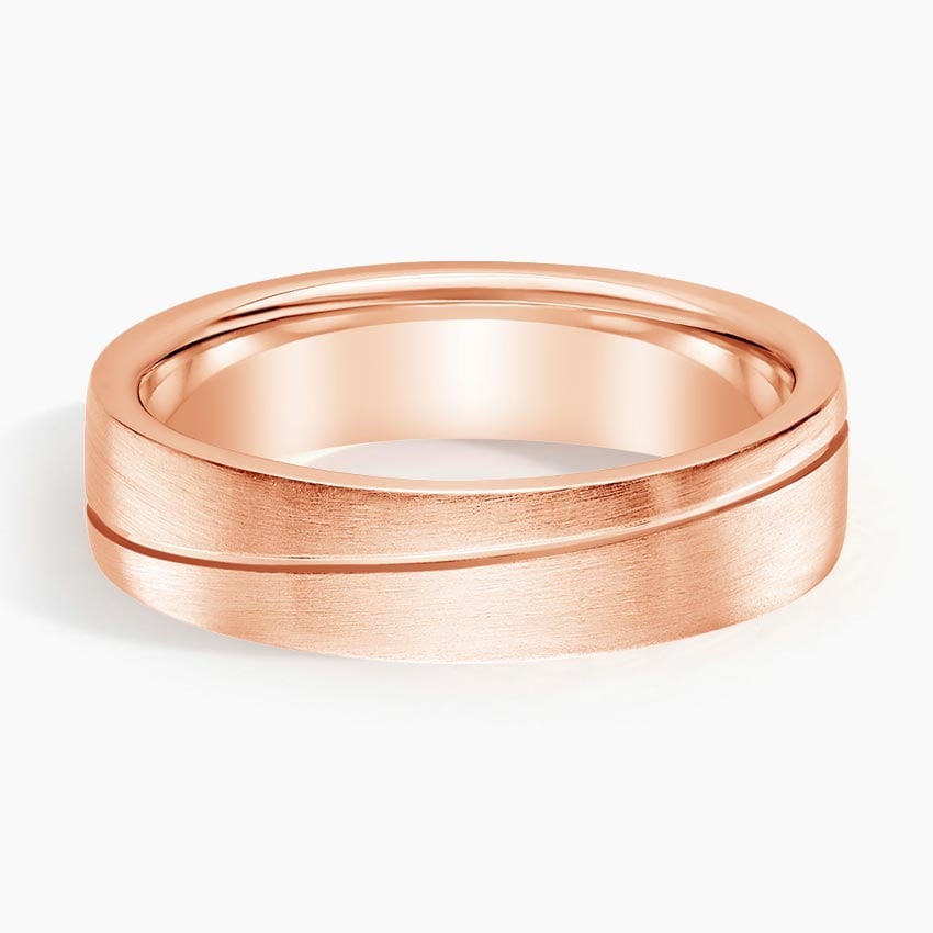 Phoenix 5.5mm Wedding Ring Rose Gold 18k Wedding Band