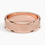 Maverick 6.5mm Wedding Ring Rose Gold 18k Wedding Band
