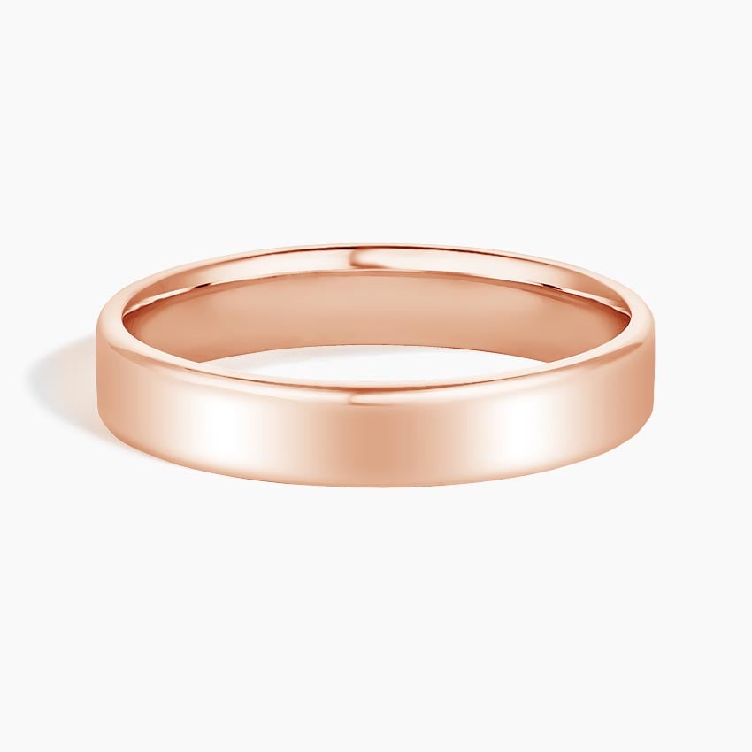 Mojave Slim Profile 4mm Wedding Ring Rose Gold 18k Wedding Band