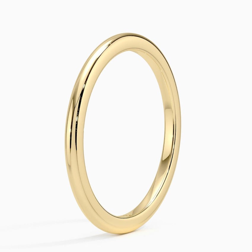 Comfort Fit Wedding Ring Yellow Gold 18k 1.5mm Wedding Band