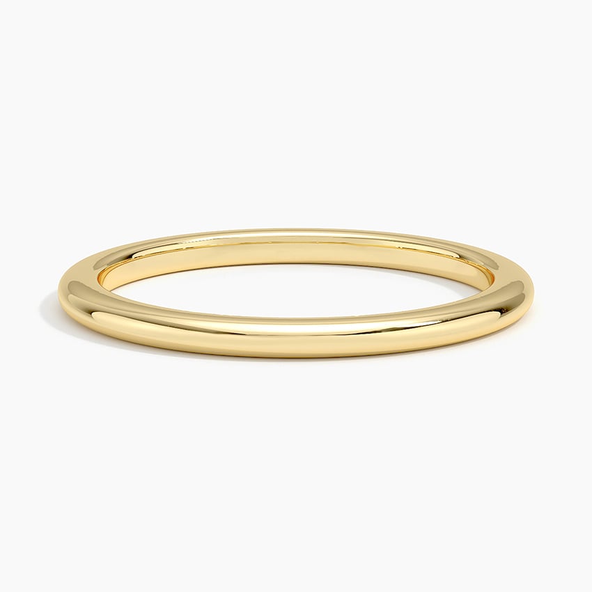Comfort Fit Wedding Ring Yellow Gold 18k 1.5mm Wedding Band
