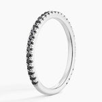 Luxe Ballad Black Diamond Ring (1/4 ct. tw.) Platinum Wedding Band