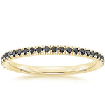 Luxe Ballad Black Diamond Ring (1/4 ct. tw.) Yellow Gold 18k Wedding Band