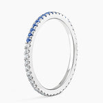 Ballad Eternity Sapphire and Diamond Ring Platinum Eternity Band