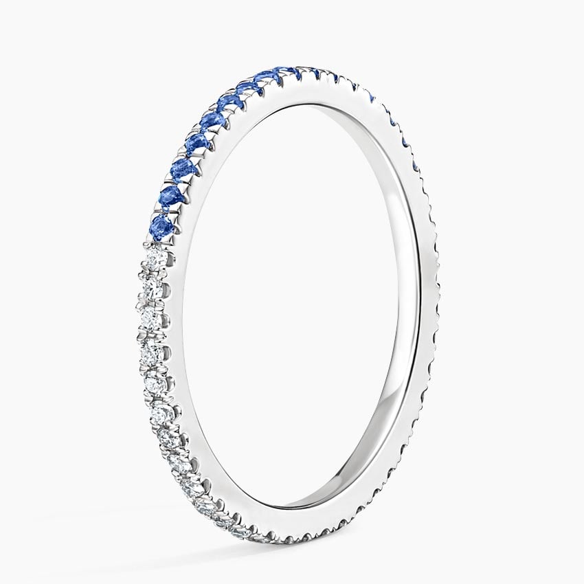 Ballad Eternity Sapphire and Diamond Ring Platinum Eternity Band