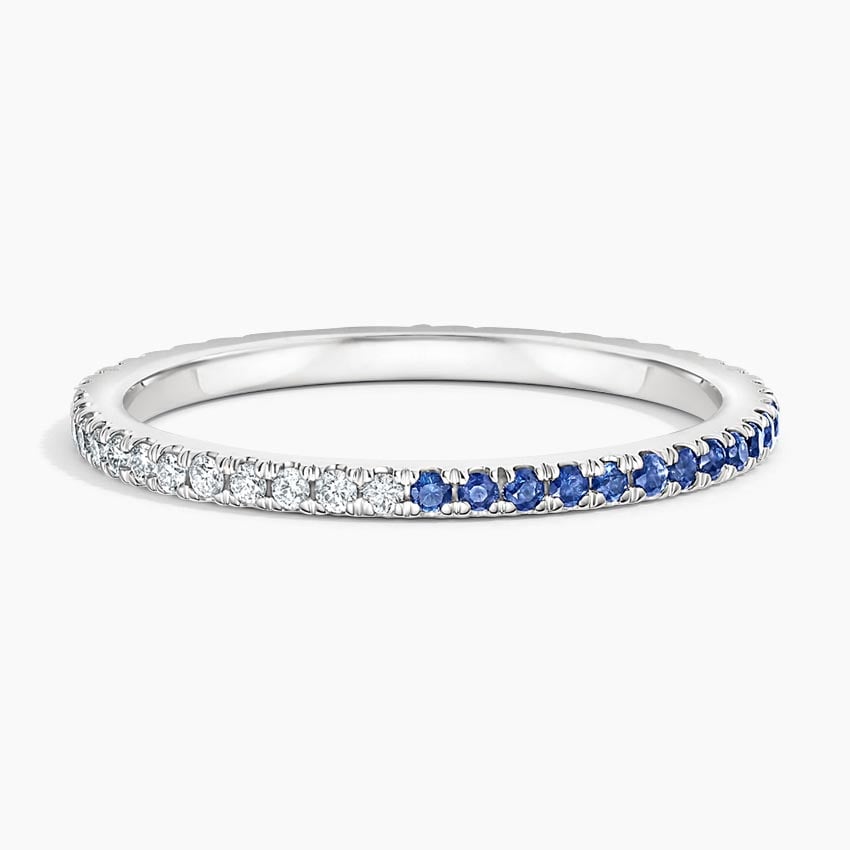 Ballad Eternity Sapphire and Diamond Ring Platinum Eternity Band