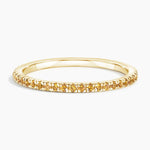 Luxe Ballad Citrine Ring Yellow Gold 18k Wedding Band