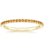 Luxe Ballad Citrine Ring Yellow Gold 18k Wedding Band