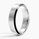 Daniel Beveled Edge 5.5mm Wedding Ring Platinum Wedding Band