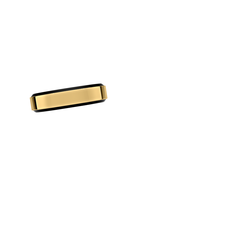Daniel Beveled Edge 5.5mm Wedding Ring Yellow Gold 18k Wedding Band