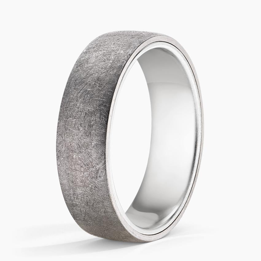 Dylan 6.5mm Wedding Ring White Gold 18k Wedding Band
