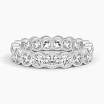 Semi-Bezel Round Eternity Lab Diamond Ring (2 1/2 ct. tw.) Platinum Eternity Band