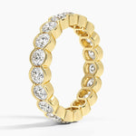 Semi-Bezel Round Eternity Lab Diamond Ring (2 1/2 ct. tw.) Yellow Gold 18k Eternity Band