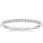 Ballad One-Quarter Coverage Diamond Ring (1/10 ct. tw.) Platinum Wedding Band