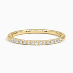 Ballad One-Quarter Coverage Diamond Ring (1/10 ct. tw.) Yellow Gold 18k Wedding Band