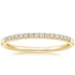 Ballad One-Quarter Coverage Diamond Ring (1/10 ct. tw.) Yellow Gold 18k Wedding Band