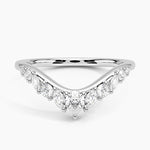 Floriana Contoured Diamond Ring Platinum Wedding Band