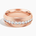 Maverick Diamond 8mm Wedding Ring (1 ct. tw.) Rose Gold 18k Wedding Band
