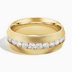 Maverick Diamond 8mm Wedding Ring (1 ct. tw.) Yellow Gold 18k Wedding Band